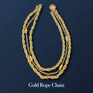 🌟Vintage Gold Rope Chain Necklace🌟